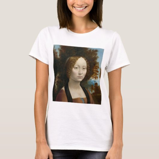 Ginevra de Benci by Leonardo da Vinci Tシャツ (正面)