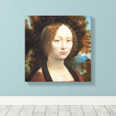 Ginevra de' Benci, c.1474- 78 キャンバスプリント (インサイチュ (ウッドフロア))