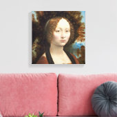 Ginevra de' Benci, c.1474- 78 キャンバスプリント (インサイチュ (リビング))