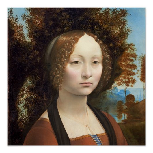 Ginevra de' Benci, c.1474- 78 ポスター (正面)