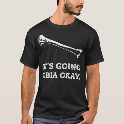 Ging Tibia OK Ray X-ray Tech おもしろい GIF Tシャツ (正面)