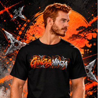Ginga Ninja - 面白い金髪と赤毛の人 Tシャツ