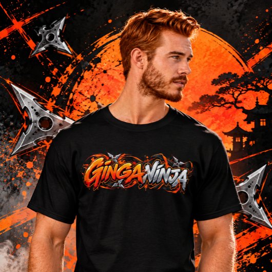 Ginga Ninja - 面白い金髪と赤毛の人 Tシャツ