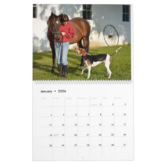 Ginger カレンダー (1月 2026)