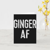 Ginger Af Shirt Irish Men Women St Patricks Day  カード (黄色い花)