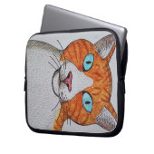 Ginger and white cat Electronics Bag ラップトップスリーブ (正面左)
