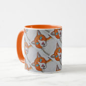 Ginger and White cat mug マグカップ (正面左)