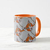 Ginger and White cat mug マグカップ (正面右)