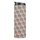 Ginger and White cat Thermal Tumbler タンブラー (回転右)