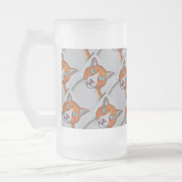 Ginger and White Frosted mug フロストグラスビールジョッキ