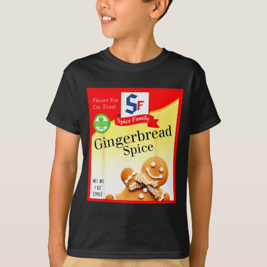 Ginger Bread Sce Group Costume Family Matching Hal Tシャツ (正面)