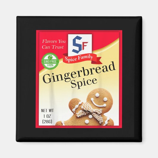 Ginger Bread Spice Group Costume Family Matching H マグネット (正面)