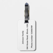 Ginger Cat  ラゲッジタグ (裏面縦)