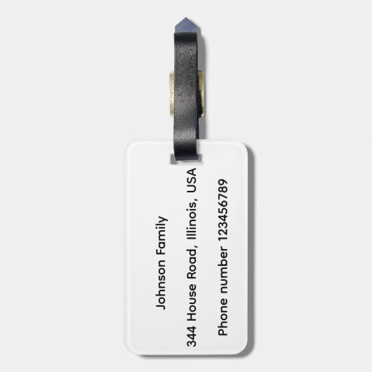 Ginger Cat  ラゲッジタグ (裏面縦)