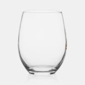 Ginger Cat Christmas Tree Cute Xmas 4 ステムなしワイングラス (右)