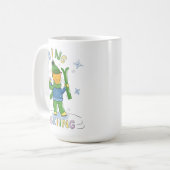 Ginger Cat Going Skiing Winter Mug コーヒーマグカップ (正面左)