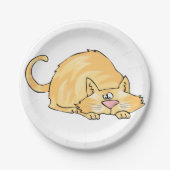 Ginger Cat Paper Plates ペーパープレート (正面)