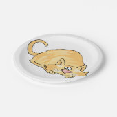 Ginger Cat Paper Plates ペーパープレート (アングル)
