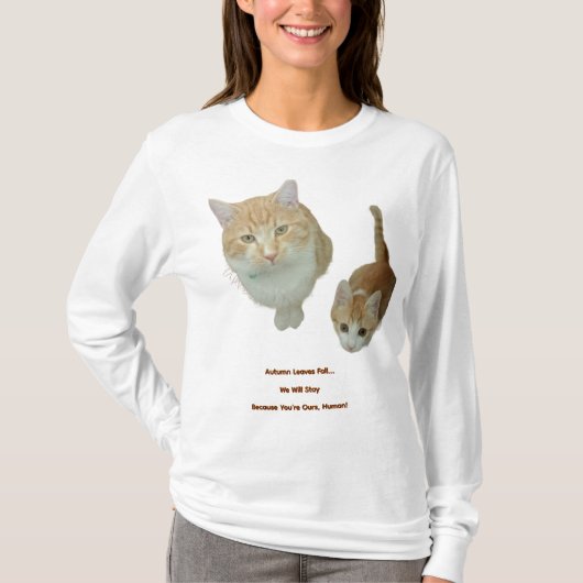 Ginger Cat Photo, Create Your Own, Gift Tシャツ (正面)