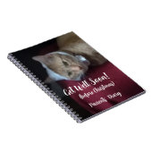 Ginger Cat Photo Get Well Soon , Spiral ノートブック (右側)