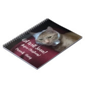 Ginger Cat Photo Get Well Soon , Spiral ノートブック (左側)