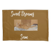 Ginger Cat Photo  Pillow Case 枕カバー (正面)