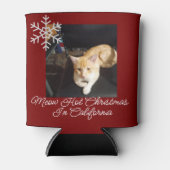 Ginger Cat Photo Text Customize 缶クーラー (正面)