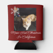 Ginger Cat Photo Text Customize 缶クーラー (裏面)