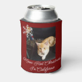 Ginger Cat Photo Text Customize 缶クーラー (缶裏面)