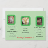 Ginger Cat Photo Text Whimsical Christmas Card (正面)