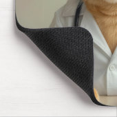 Ginger Cat Wearing a Doctor Lab Coat マウスパッド (コーナー)