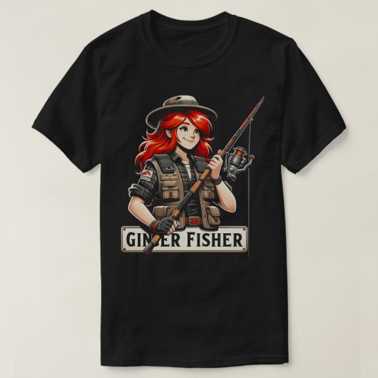 Ginger Fisher Redhead おもしろい Graphic s 1 Tシャツ (デザイン正面)