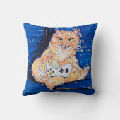 Ginger Gamer Cat クッション (裏面)