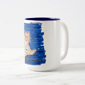 Ginger Gamer Cat ツートーンマグカップ (正面右)