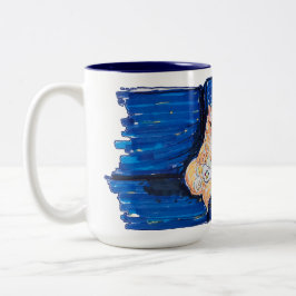 Ginger Gamer Cat ツートーンマグカップ