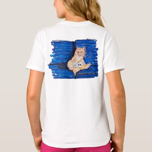 Ginger Gamer Cat Tシャツ (裏面)