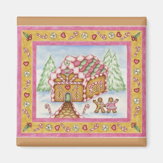 ginger_house_3dクロップ マグネット (正面)