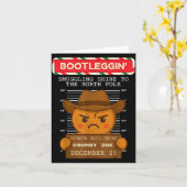 Ginger Jailhouse Christmas Humor Gingerbread Coupl カード (黄色い花)