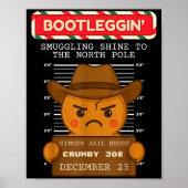 Ginger Jailhouse Christmas Humor Gingerbread Coupl ポスター (正面)