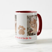 Ginger kitten 2 photos, find a cat, マグカップ (正面右)