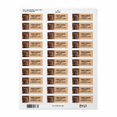 GINGER KITTEN CAT CUSTOM Return Address Labels ラベル (フルシート)