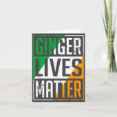 Ginger Lives Irish Flag St Patricks Day Redhead Me カード (正面)