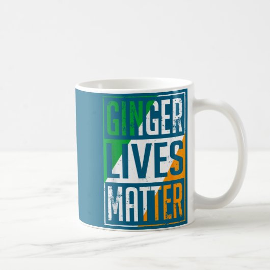 Ginger Lives Irish Flag St Patricks Day Redhead Me コーヒーマグカップ (右)