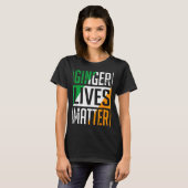 Ginger Lives Irish Flag St Patricks Day Redhead Me Tシャツ (正面フル)