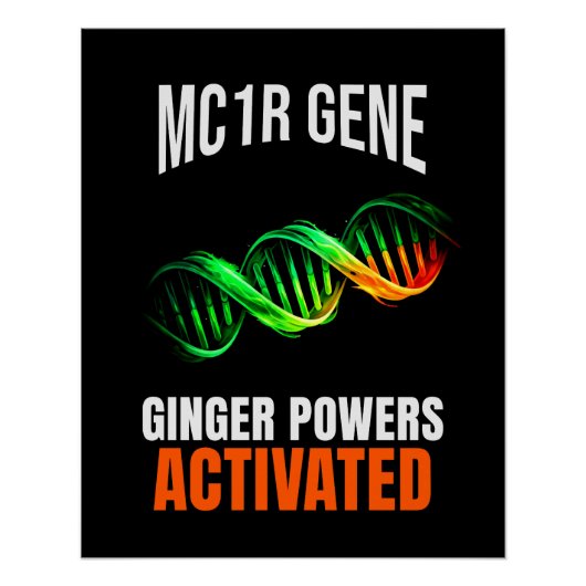 Ginger Powers Activated DNA Mutant Funny Redhead ポスター (正面)