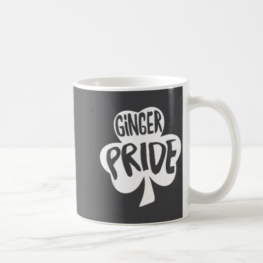Ginger Pride Funny St Patricks Day Shirt Irish  コーヒーマグカップ (右)