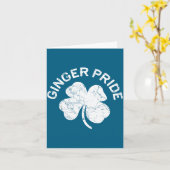 Ginger Pride Shirt Irish Men Women St Patricks Day カード (黄色い花)