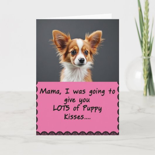 Ginger Pup Mothers Day Card カード (正面)