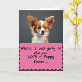 Ginger Pup Mothers Day Card カード (黄色い花)