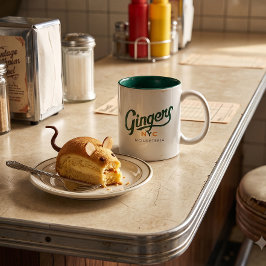 Ginger’s NYC Mouseteria レトロダイナーマグ - ツートーン ツートーンマグカップ